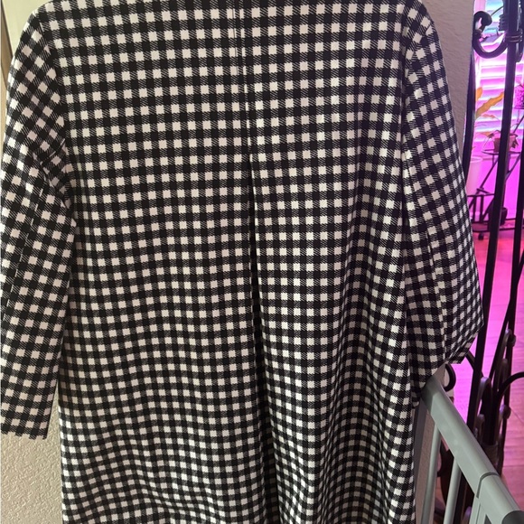 Chico's Black and White Gingham Button Down Jacket - Picture 7 of 12